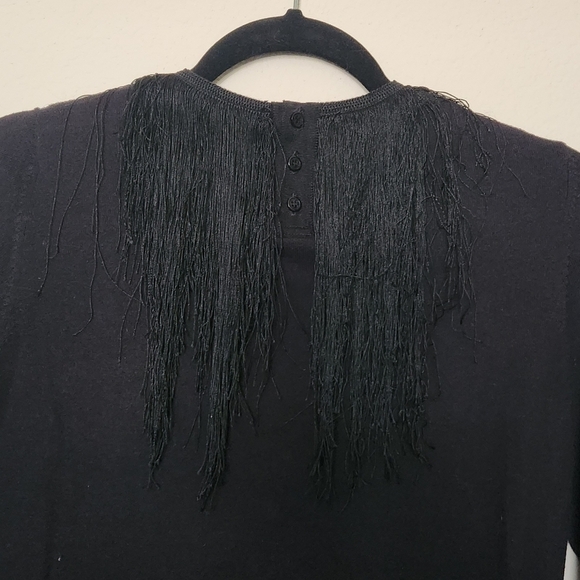 Adam LIPPES Long-Sleeve Fringed Crewneck Sweater - Picture 6 of 14